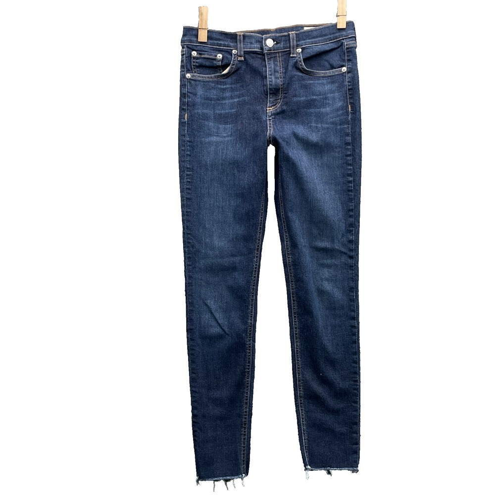 Rag & Bone Ankle Skinny Jeans Womens 28 High Rise Indie Boho Academia Preppy Y2k
